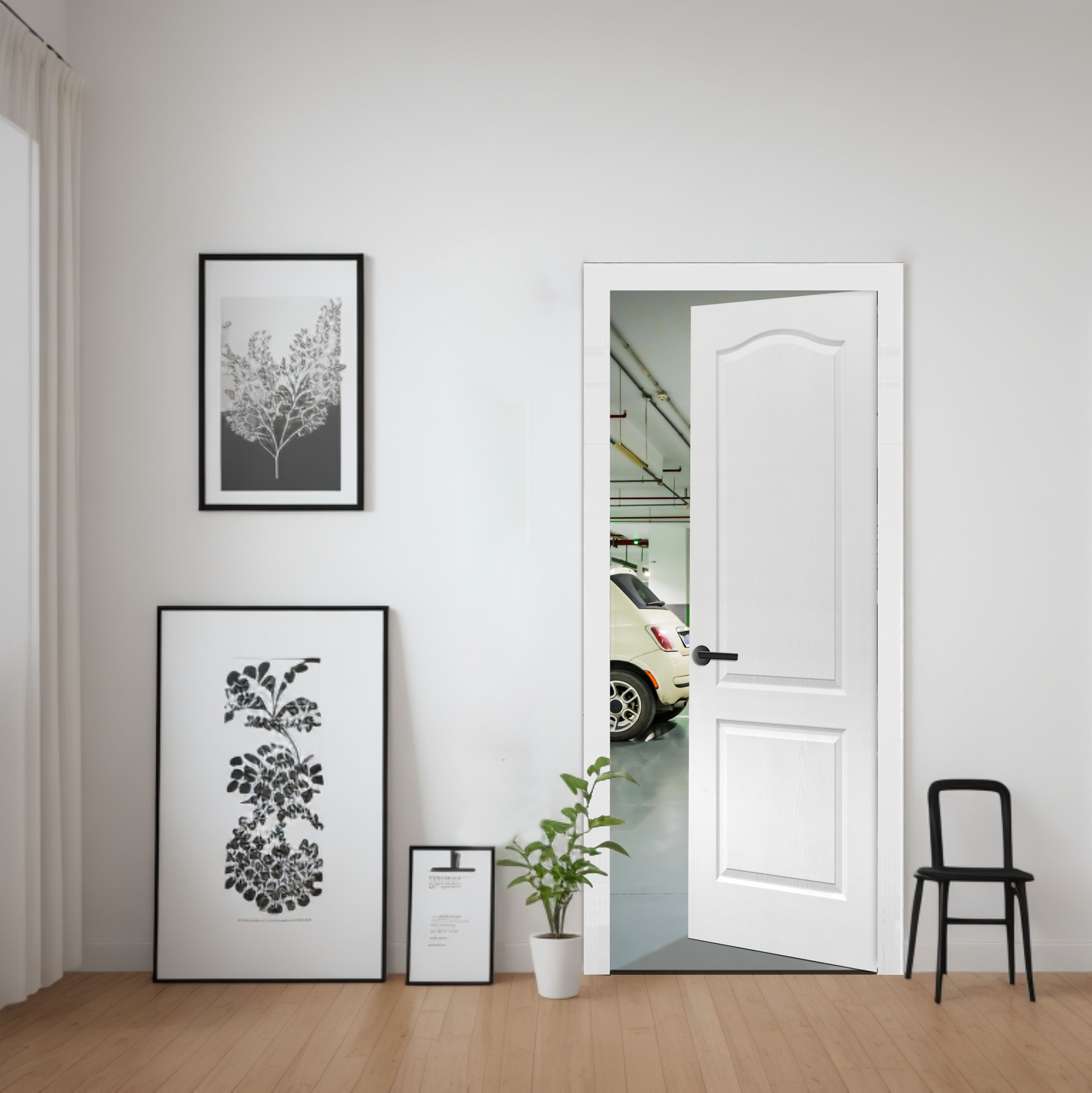 Bloc-porte isothermique postformé H.204 x l.73 cm, poussant droit - 3