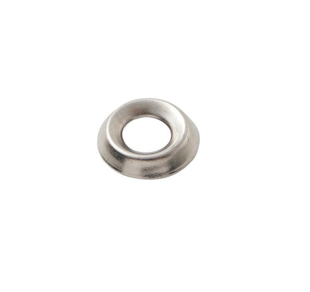 Cuvettes vis acier nickelé Diam. 5 mm 8 pièces - VISWOOD