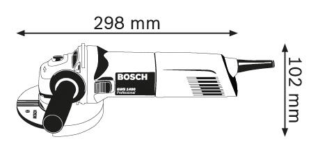 Meuleuse d'angle filaire 1400W Diam.125 mm - BOSCH PROFESSIONAL - GWS 1400 - 4