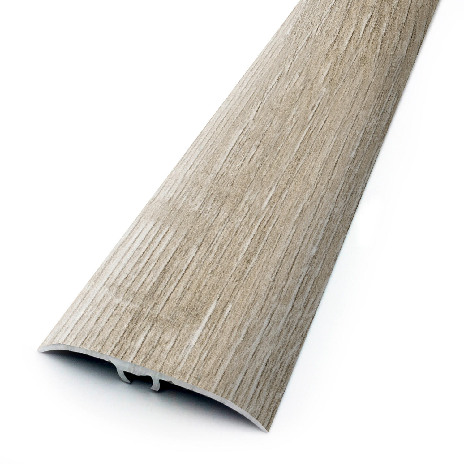 Barre de seuil aluminium chataignier à visser L.93 x l.4,10 cm  - 2
