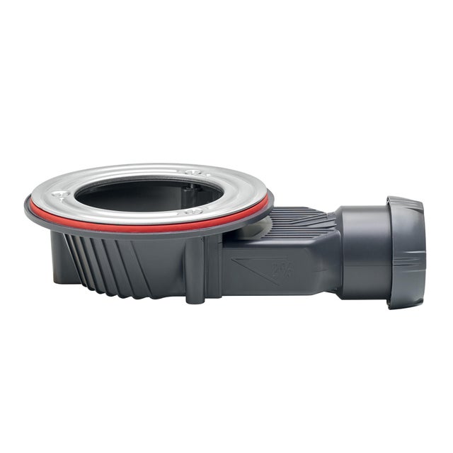 Bonde de douche slim pour receveur Ø90 mm sortie horizontale sans capot- Wirquin Pro