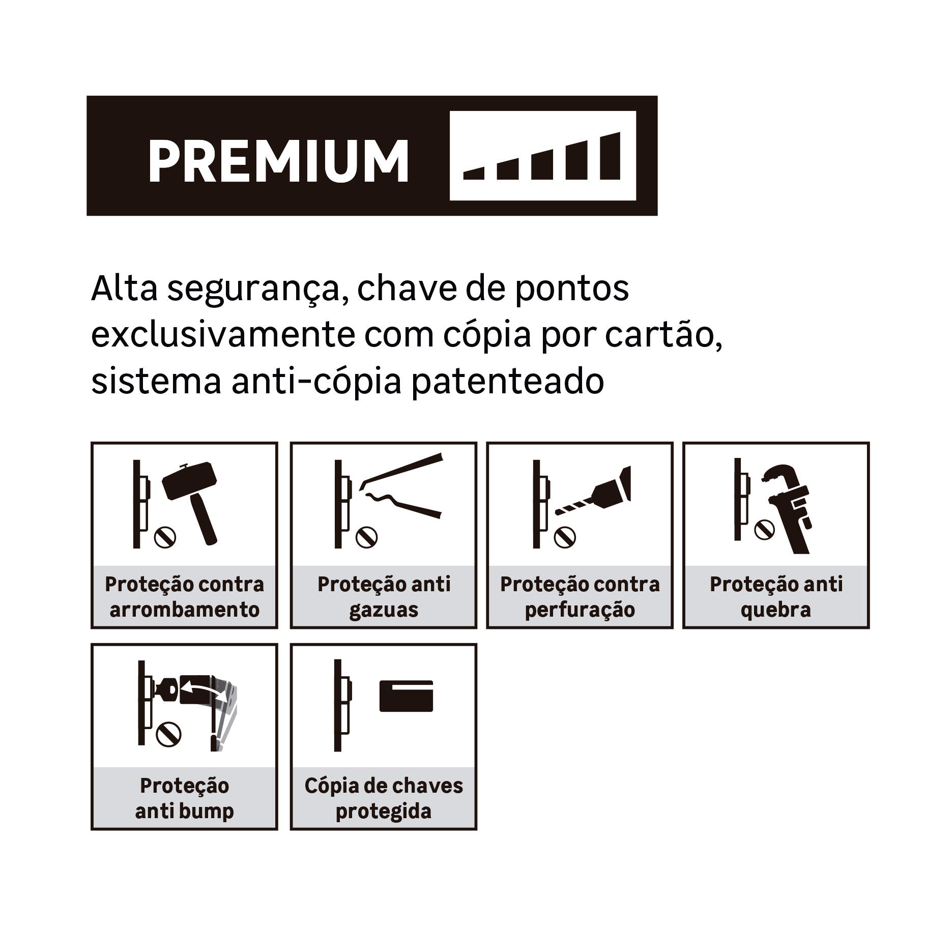 Cilindro chave dentes TESA 40X40MM LATONADO - 3