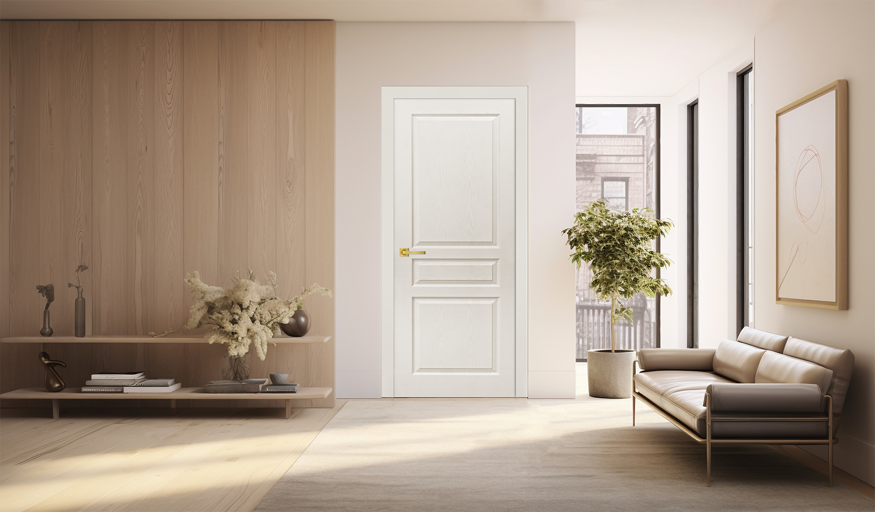 Bloc-porte acoustique postformé H.204 x l.73 cm, poussant droit - 3