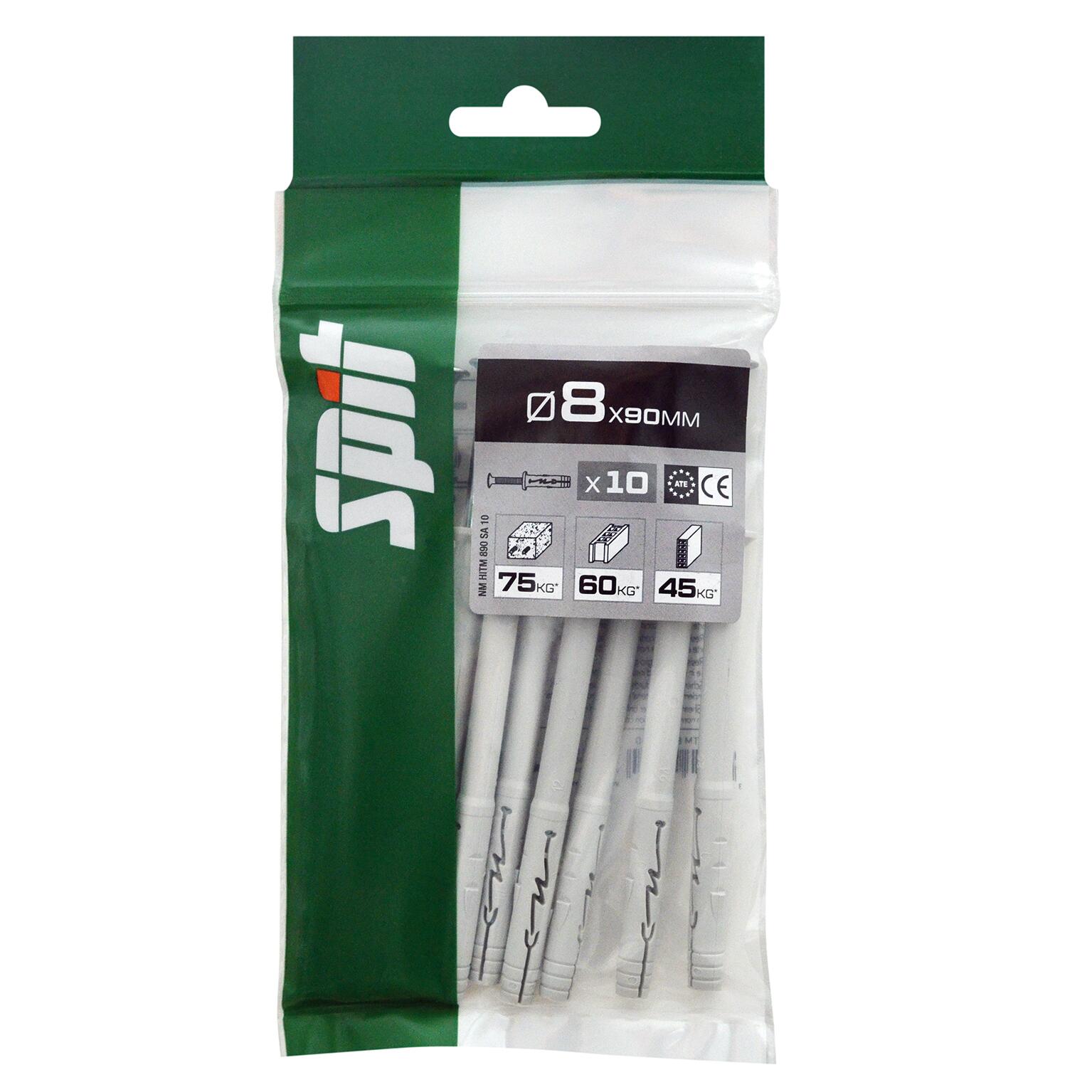 Cheville à frapper multi-matériaux Diam.8 mm x 90 mm - SPIT HITM (lot de 10) - 2