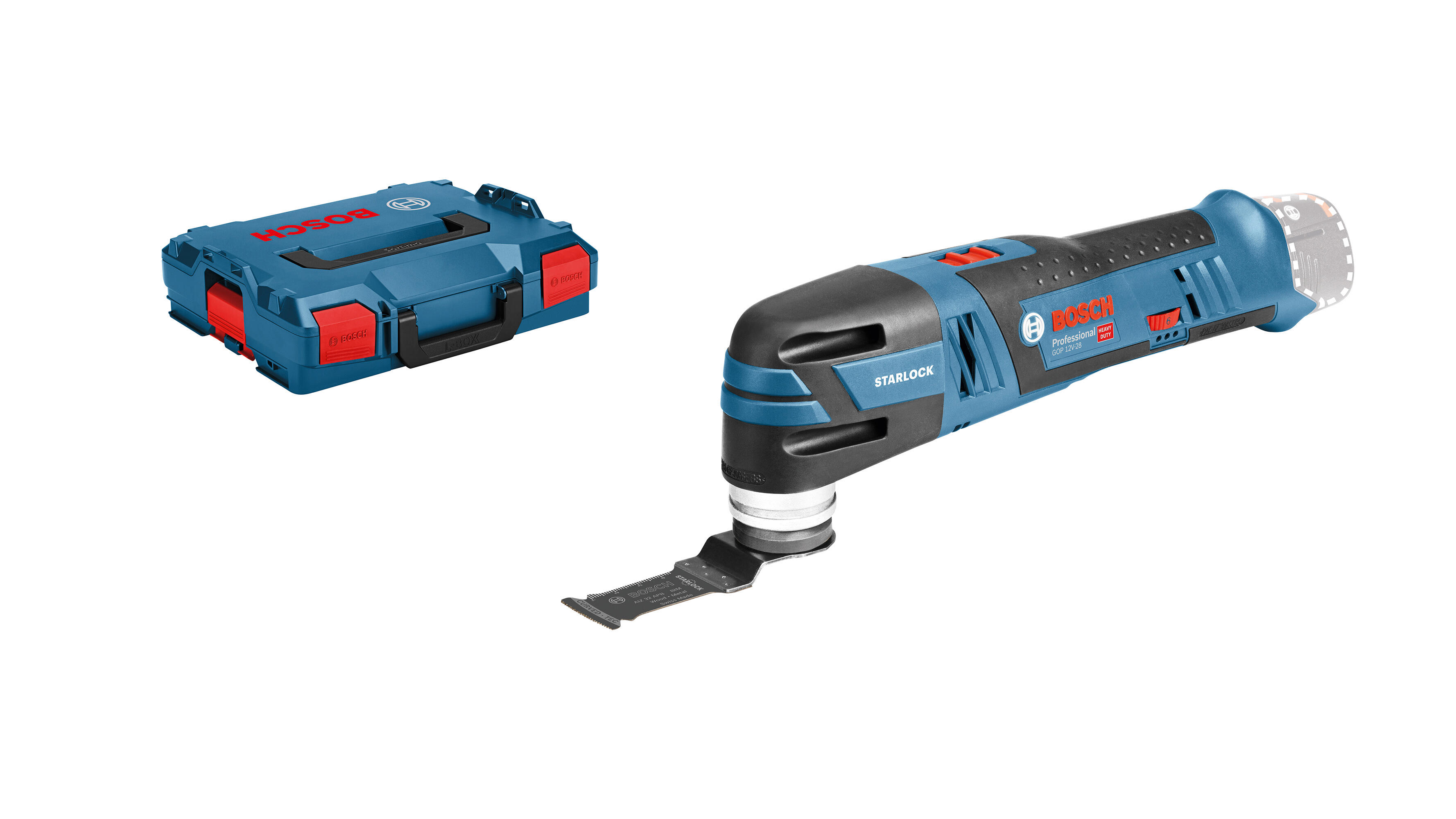 Outils multifonction - découpeur ponceur solo Click&Go + L-BOXX - BOSCH PROFESSIONAL GOP 12V-28 06018B5002 - 5