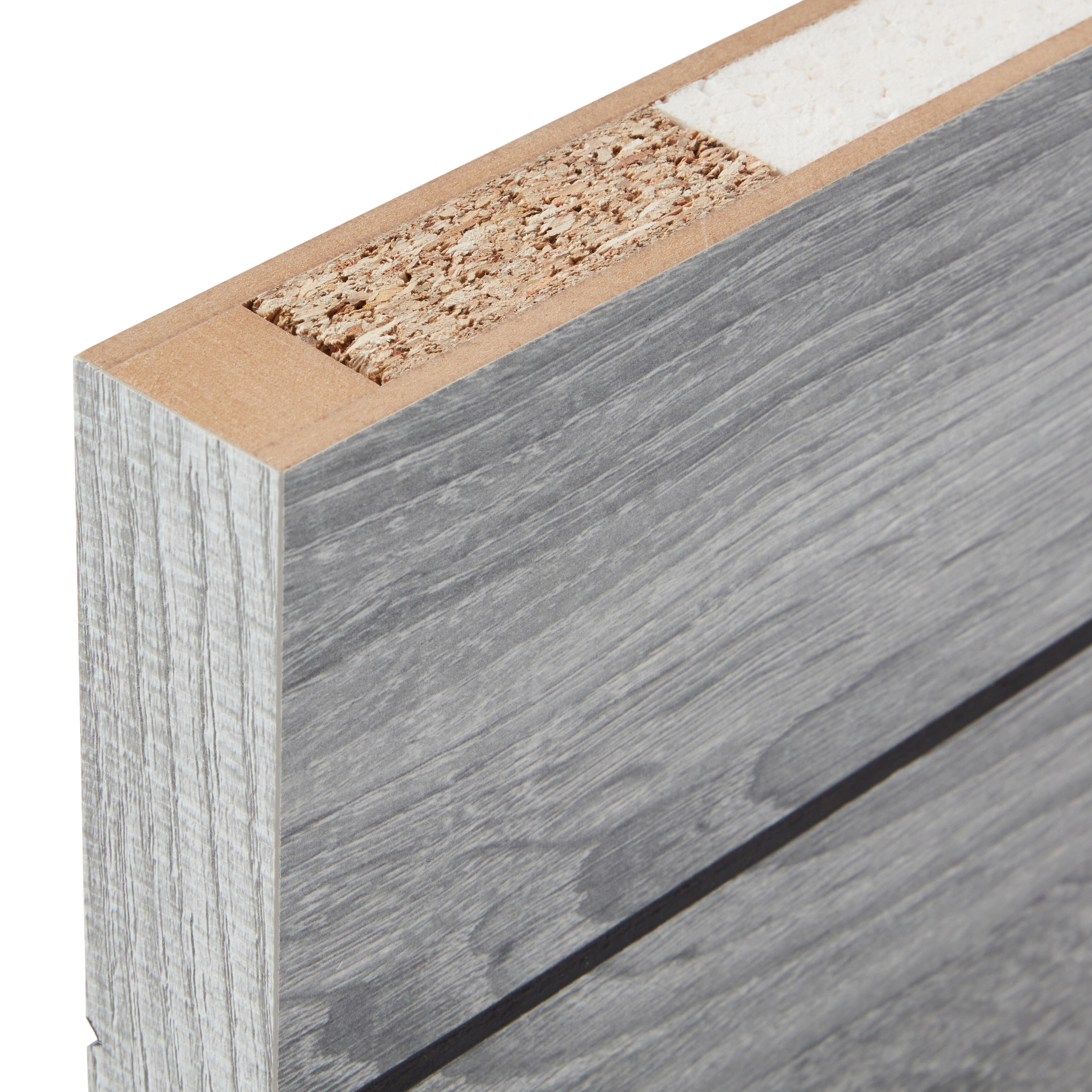 Bloc-porte Munich revêtu Larg.73 cm poussant gauche alvéolaire Huiss.52 à 90 mm fin de chantier - 5