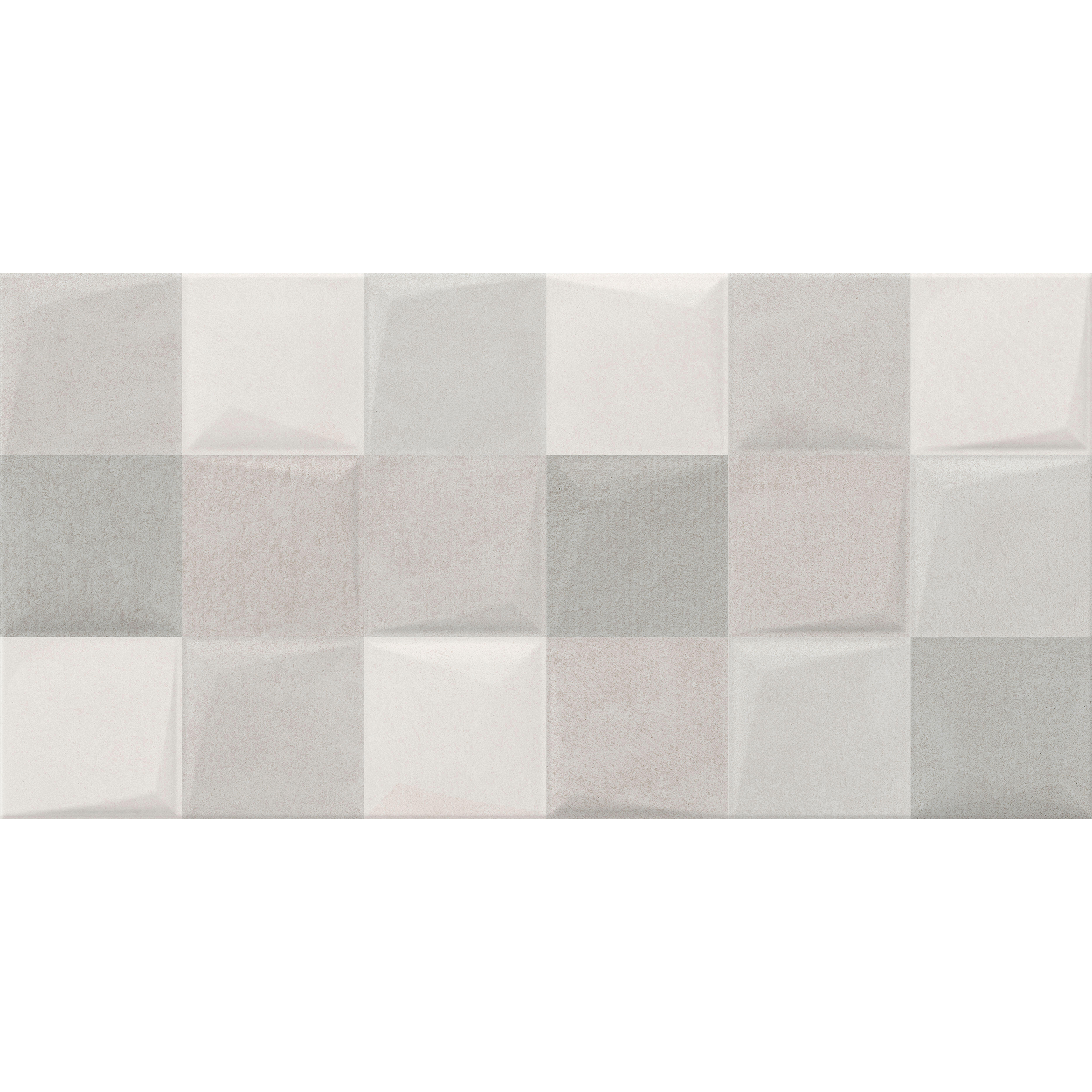 Carrelage mural intérieur décor effet béton l.30 x L.60 cm - Mita Gris - 2