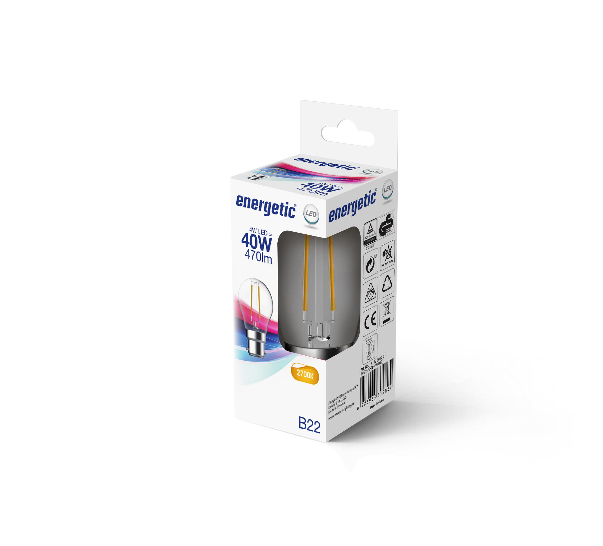 Ampoule LED B22 2700K - NORDLUX - 2