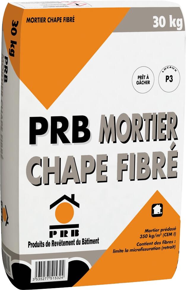 Mortier fibré prêt à l'emploi gris 30 kg - PRB - 2