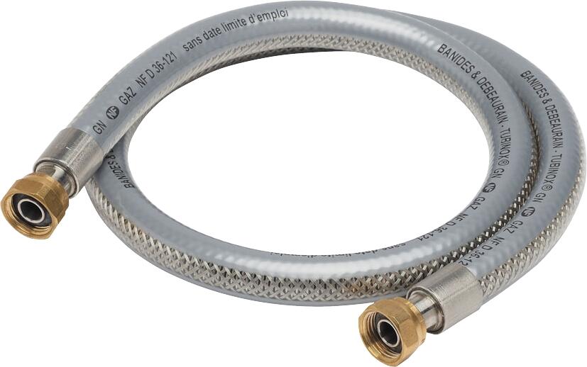 Tuyau flexible inox annelé 1 mètre gaz naturel durée de vie illimitée BANIDES - 2