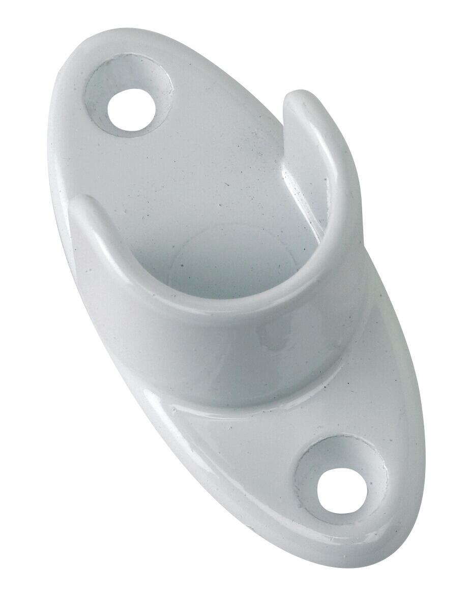 Support extrémité à vis pour tube rond - 2