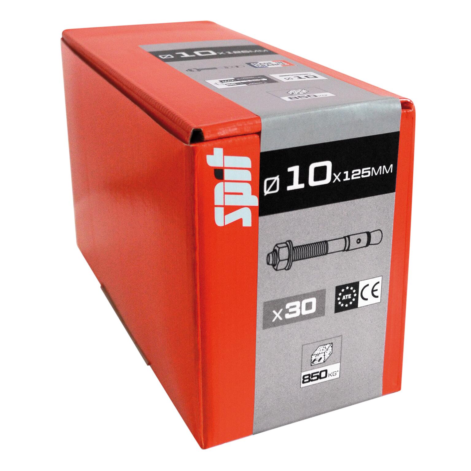 Goujon à bague multi-matériaux Diam.10 mm x 125 mm - SPIT Fix3 (lot de 30) - 2