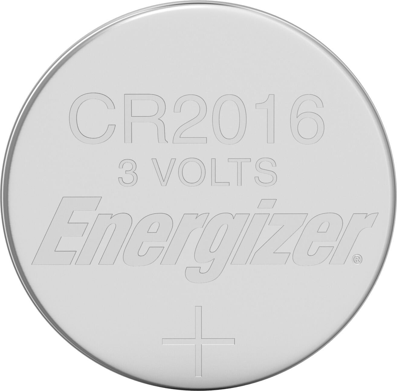 Piles bouton au lithium Energizer 2016, paquet de 2 - 2