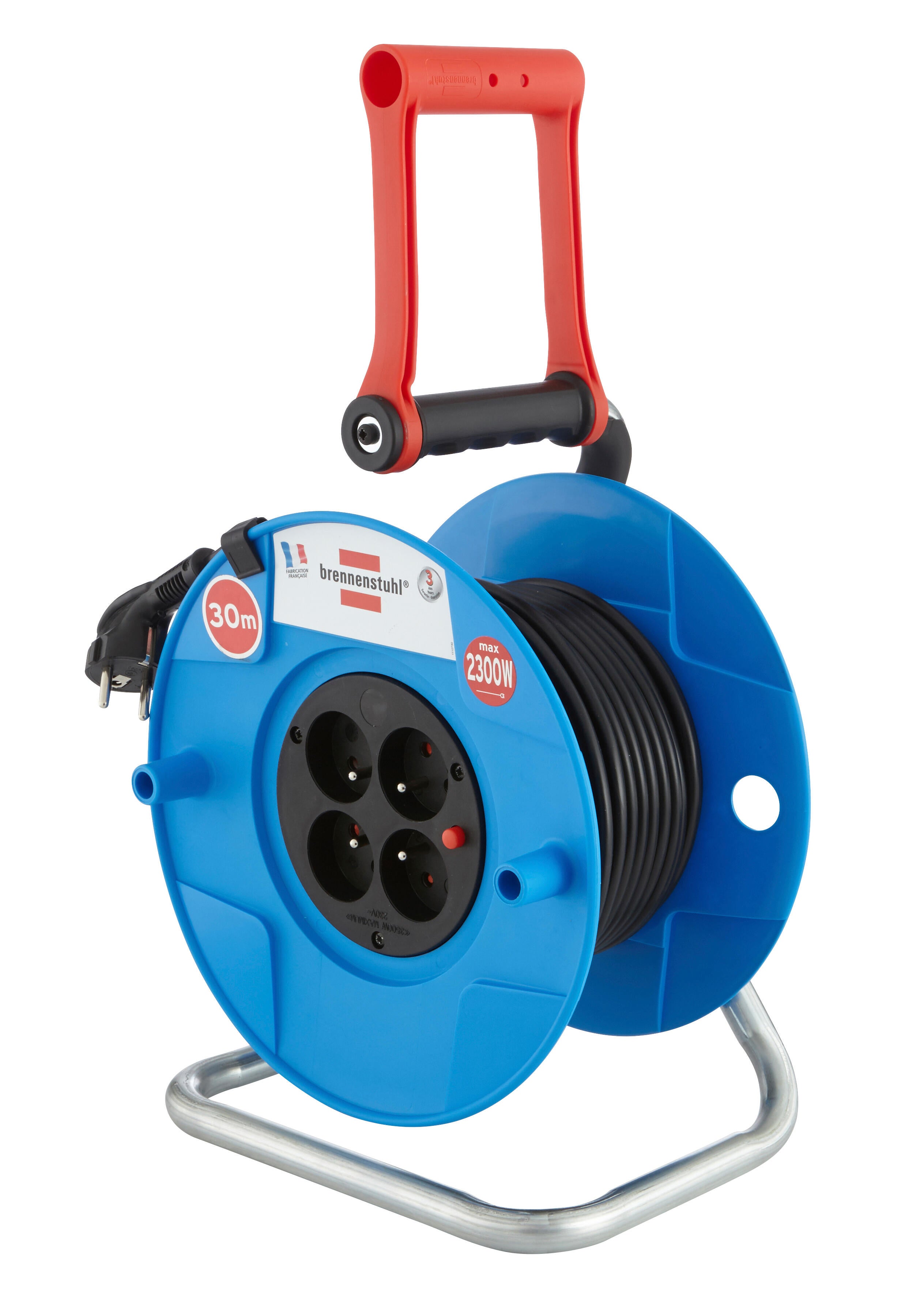 Enrouleur L.30 m 3G1,5 4 prises - BRENNENSTUHL - 2