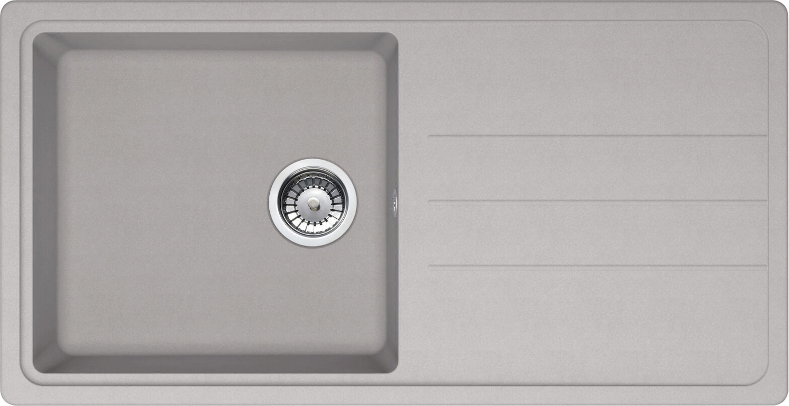 Evier à encastrer Platinium 1 cuve en Minéralite - 