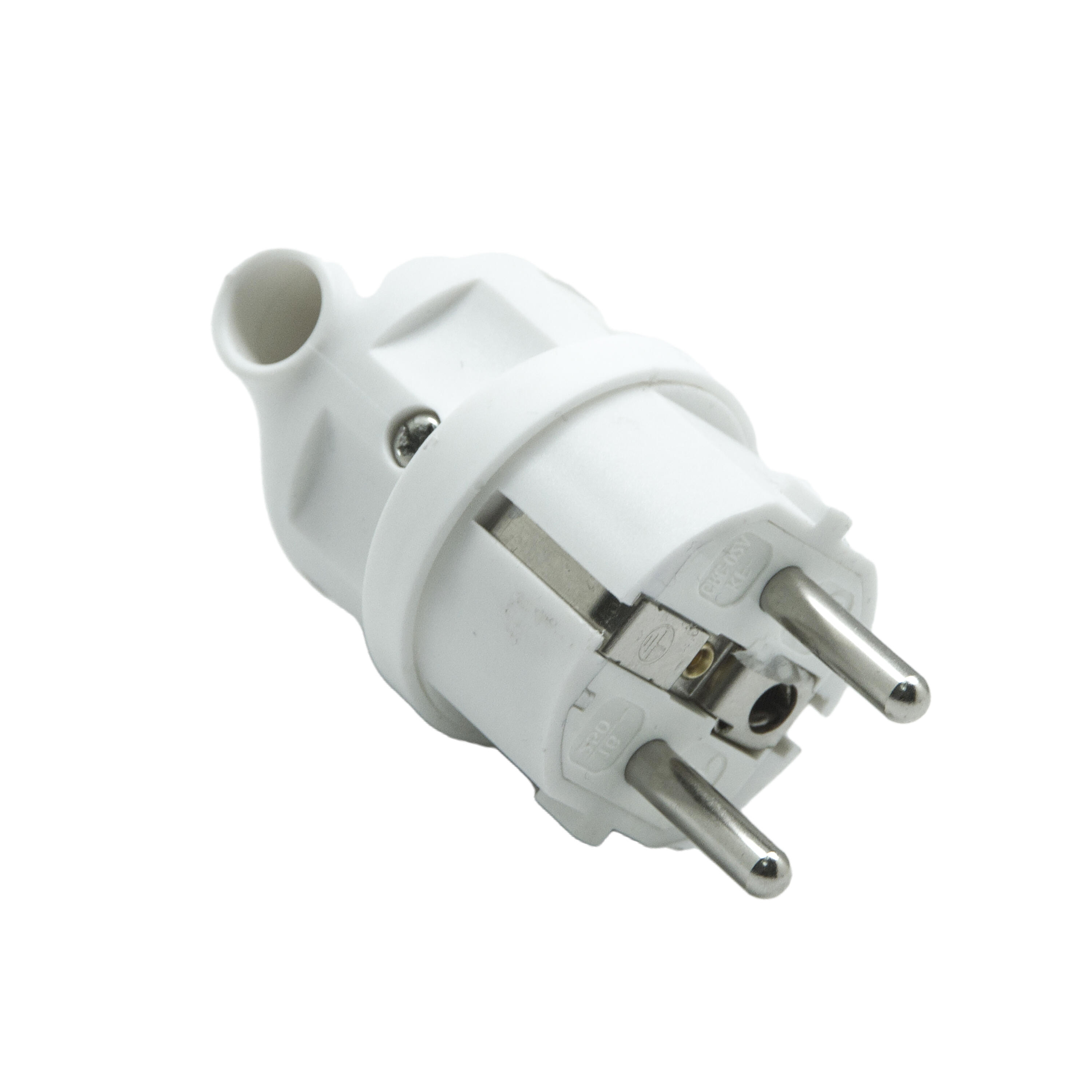 FICHE MALE 2P+T avec ANNEAU Blanc - 5