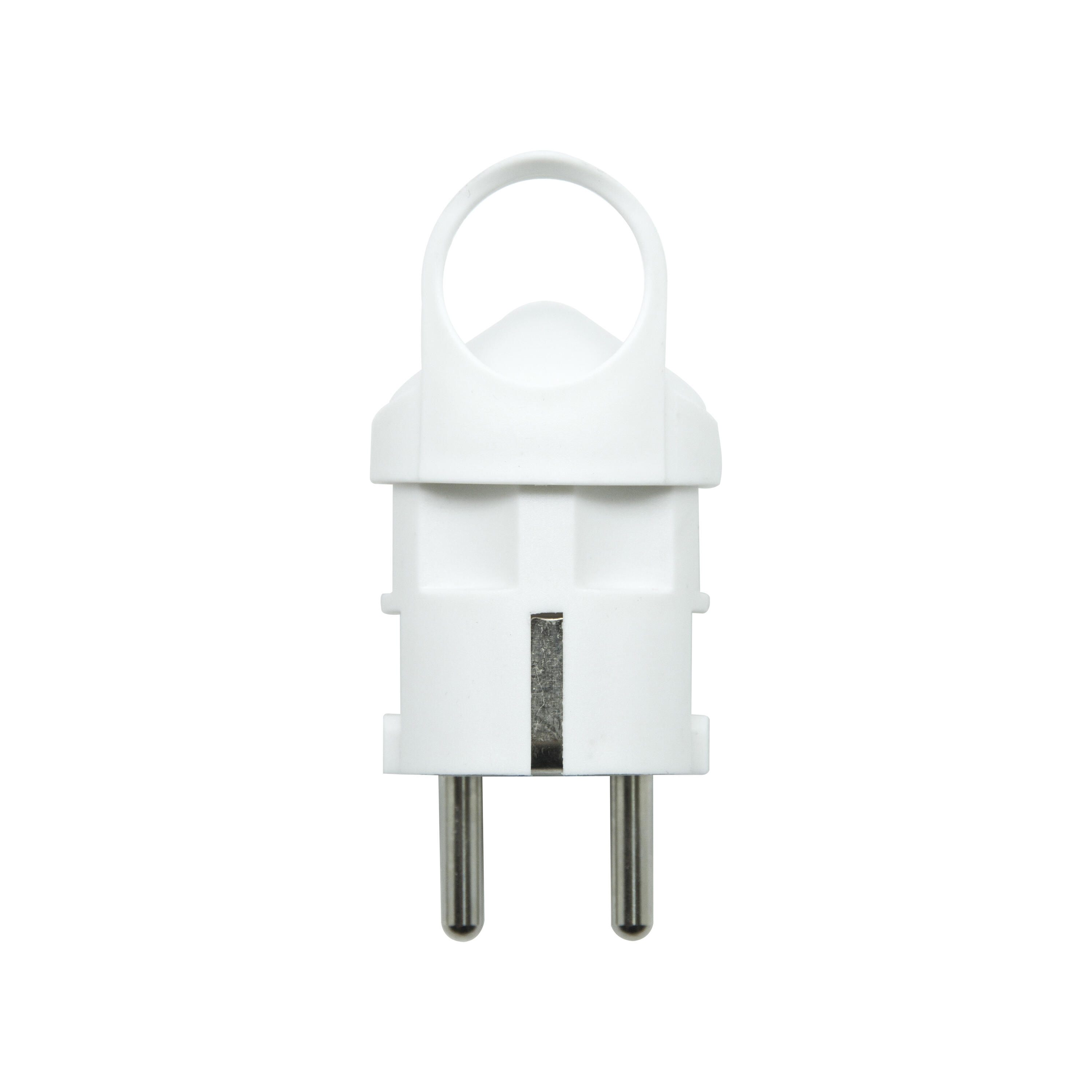 FICHE MALE 2P+T avec ANNEAU Blanc - 3