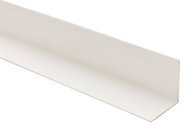 Cornière d'angle PVC 20x20 mm x L.2,6 m blanc