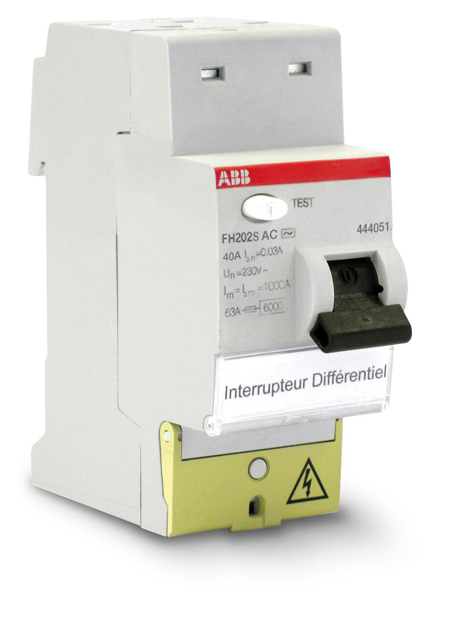 Interrupteur différentiel 30 mA 40A type AC - ABB - 2