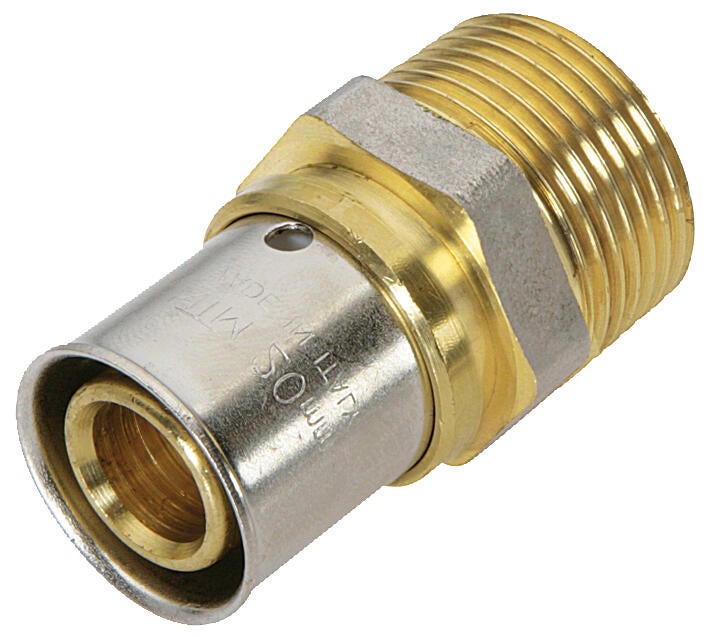 Raccord mâle M.15x21(1/2'') multicouche à sertir Diam.16 mm - (lot de 10) - 2