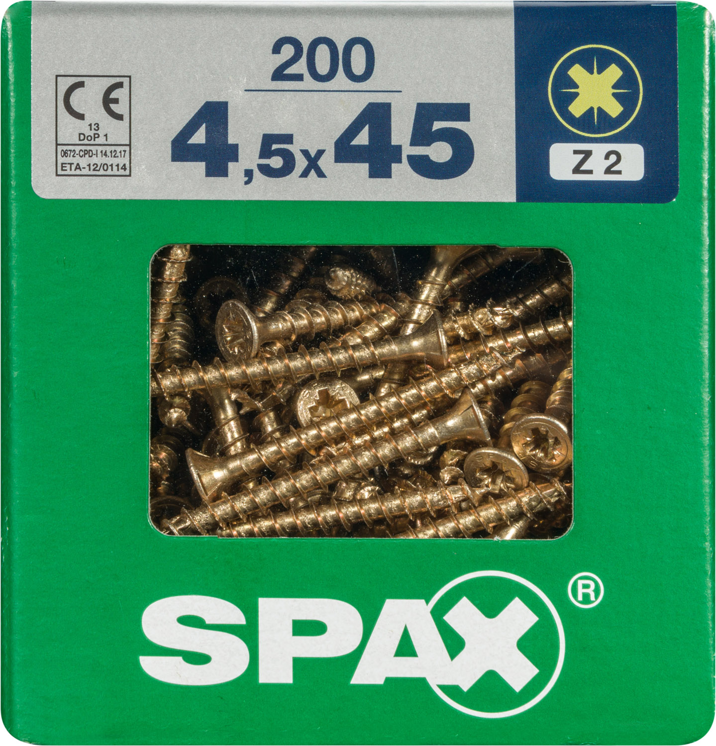 Vis bois Diam. 4,5 x 45 mm Boîte de 200 - SPAX  - 3