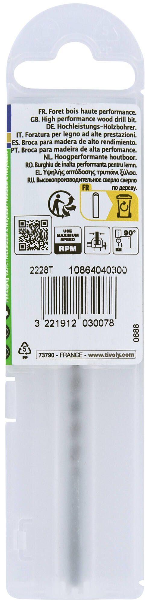 Mèche à bois Diam.3 mm L.61 mm - TIVOLY - 3