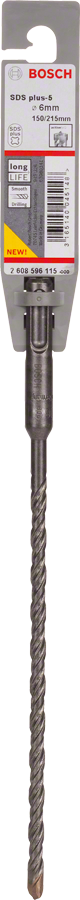 Foret PLUS-5 S4L Diam.6 x L.215 mm - BOSCH - 2