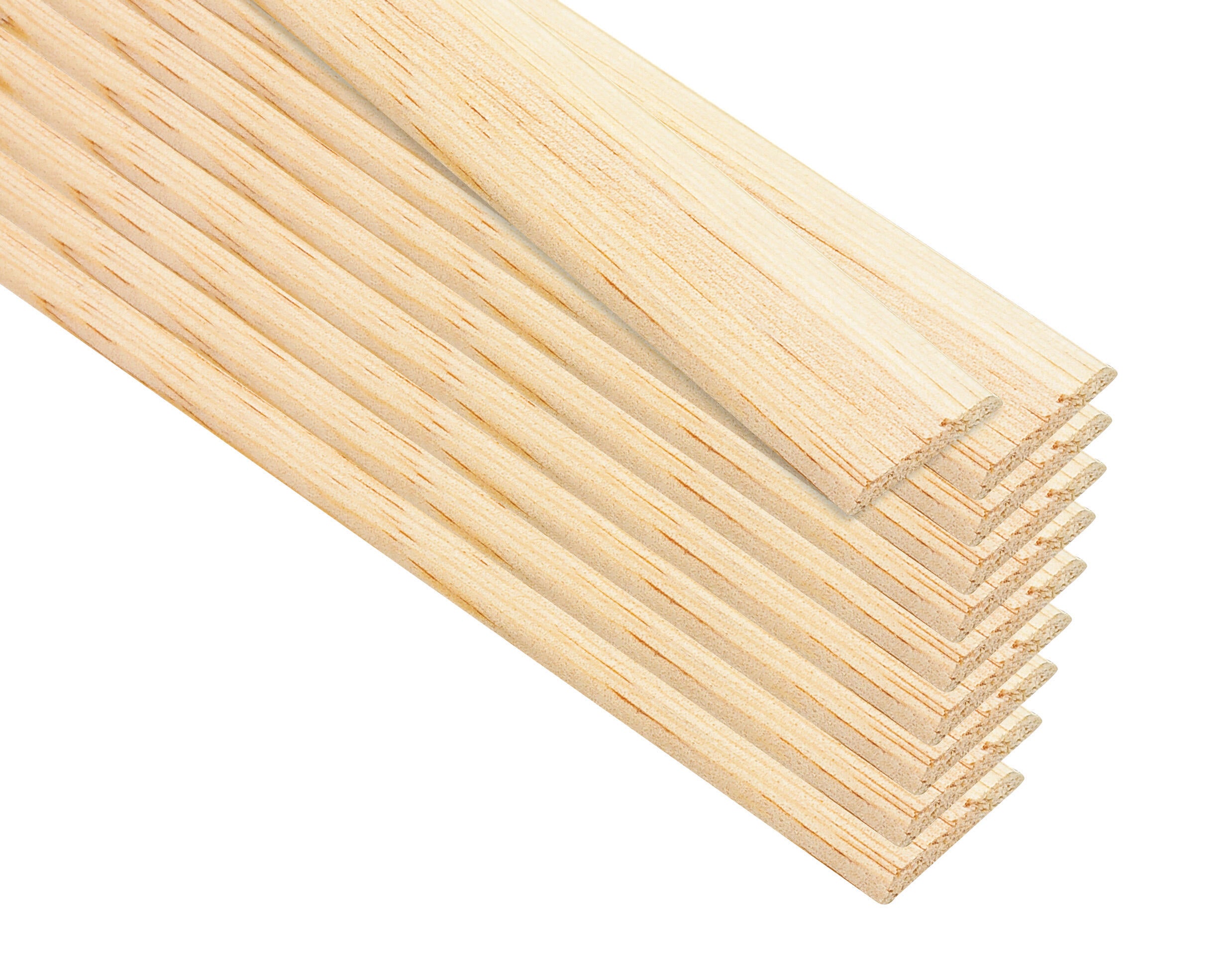 Champlat 2 arrondis en pin petits nœuds 5,3 x 27,5 mm Long.2,4 m - SOTRINBOIS - 9