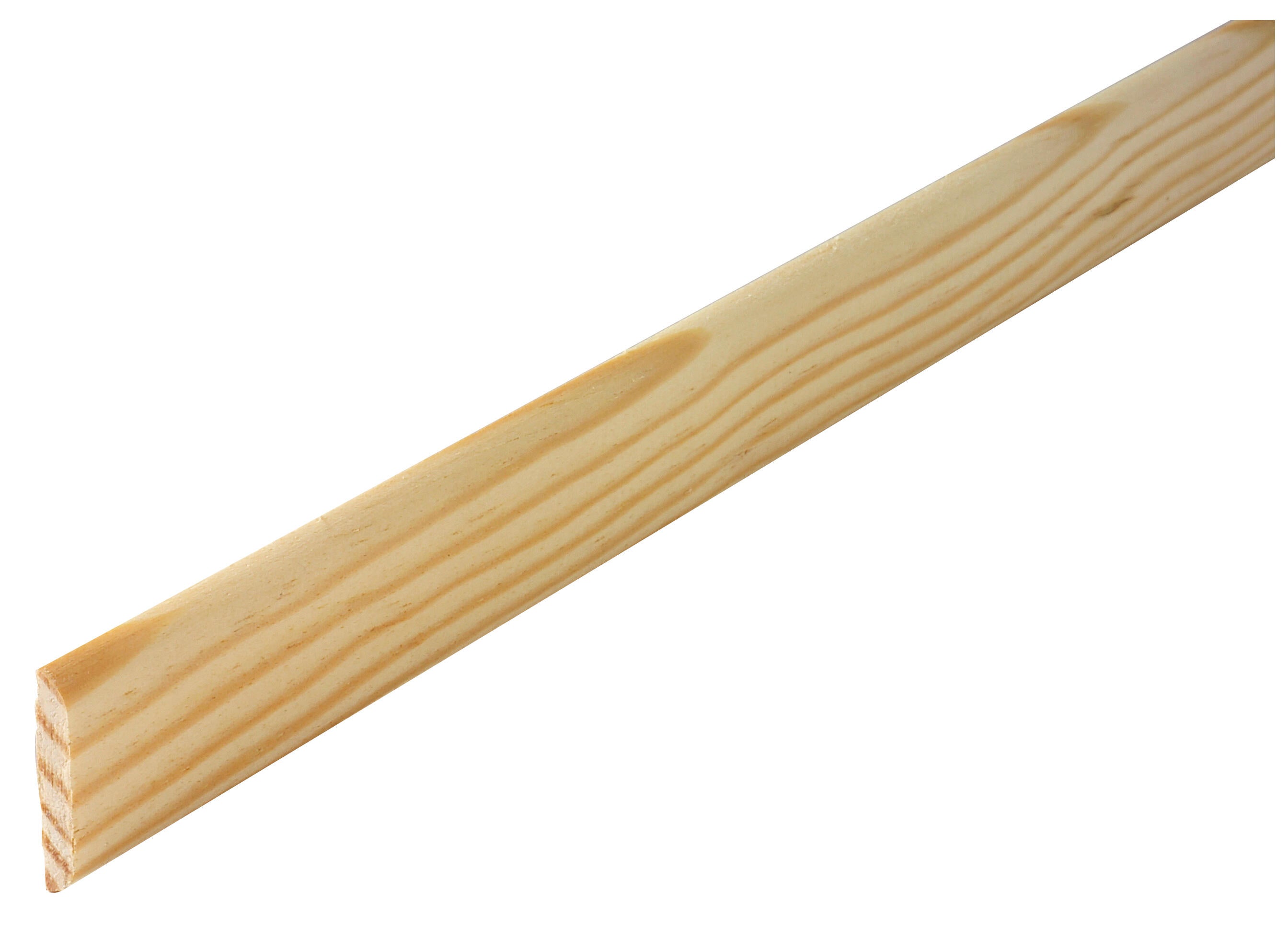 Champlat 2 arrondis en pin petits nœuds 5,3 x 27,5 mm Long.2,4 m - SOTRINBOIS - 8