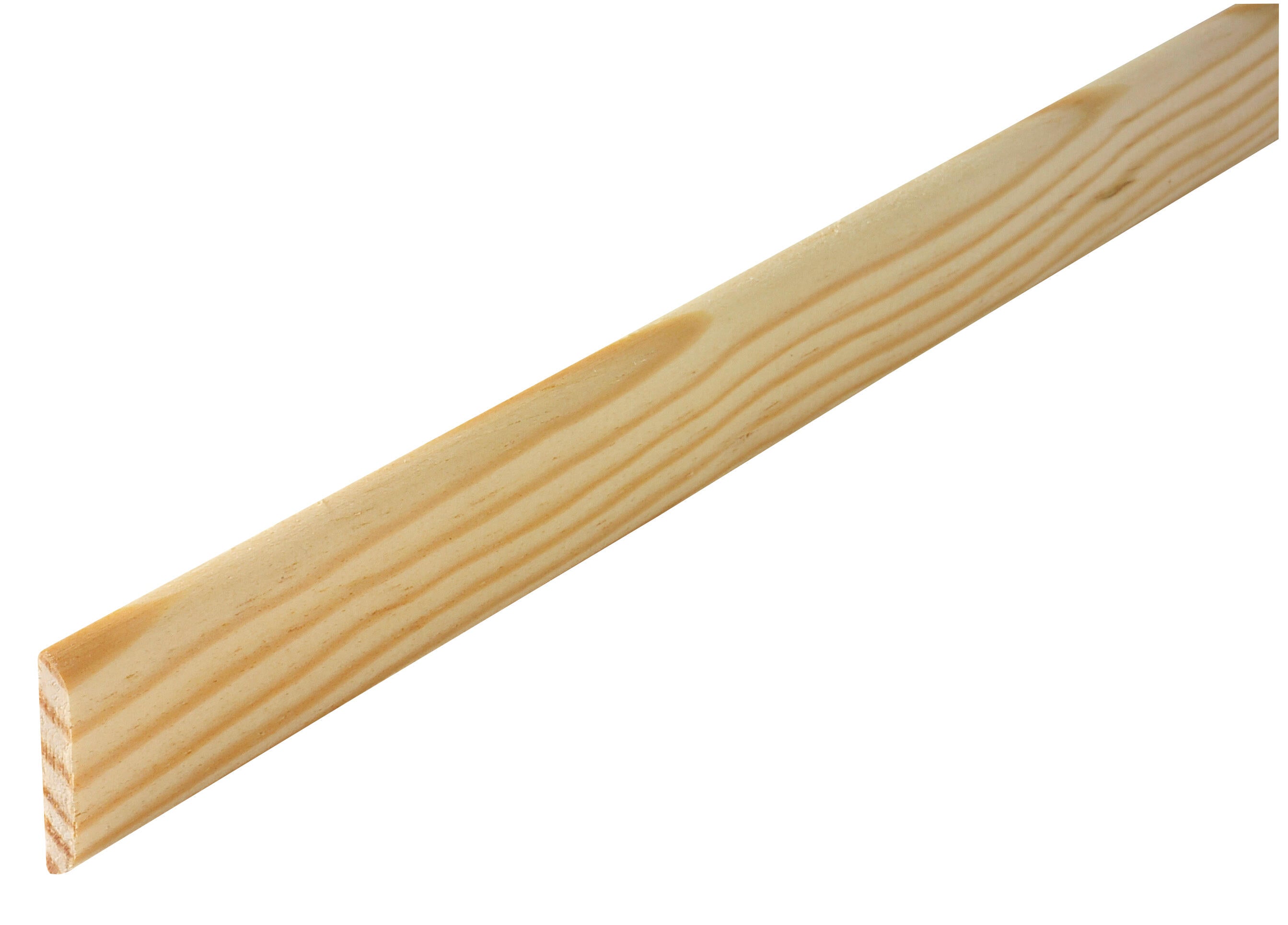 Champlat 2 arrondis en pin petits nœuds 5,3 x 27,5 mm Long.2,4 m - SOTRINBOIS - 7