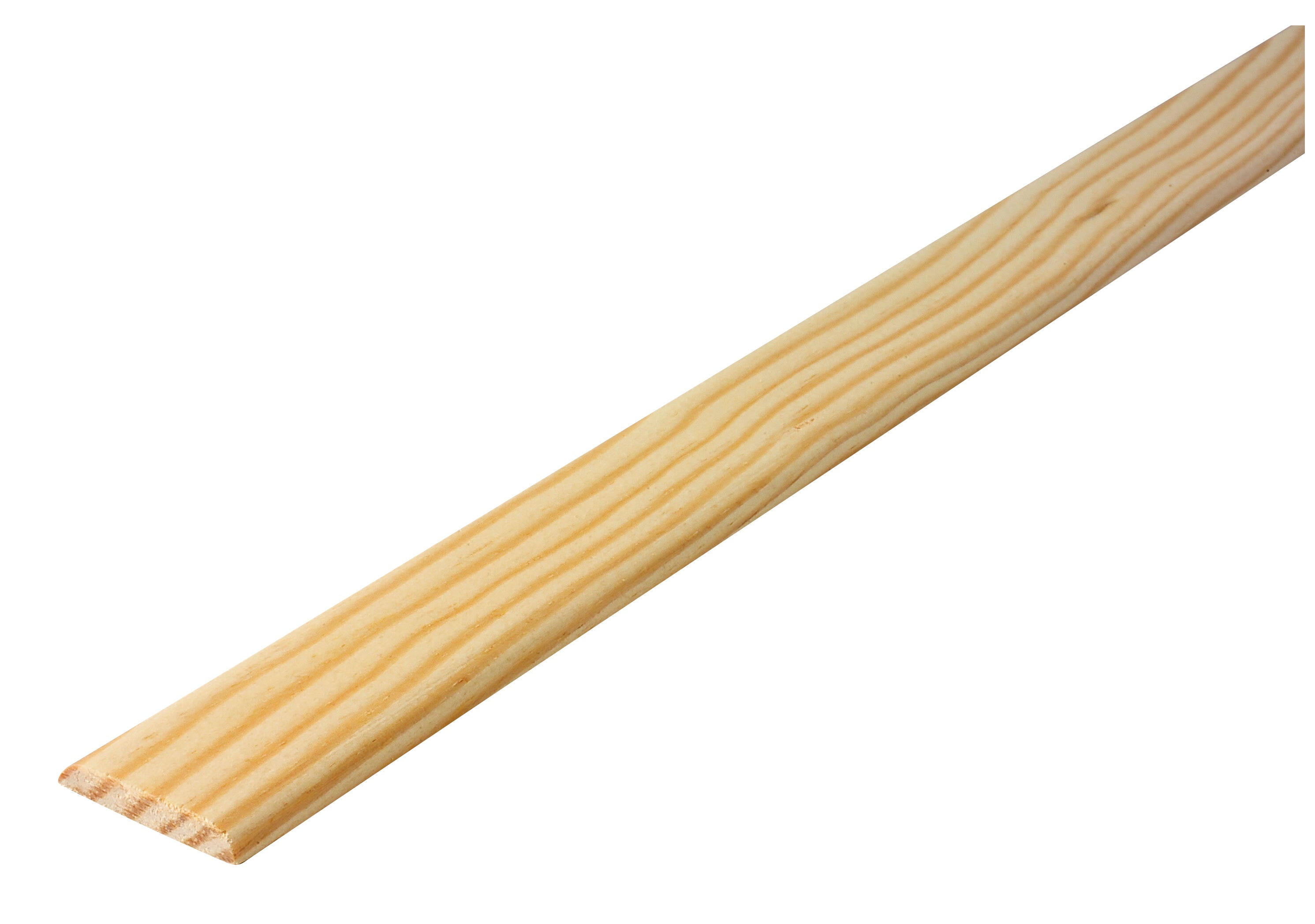 Champlat 2 arrondis en pin petits nœuds 5,3 x 27,5 mm Long.2,4 m - SOTRINBOIS - 2