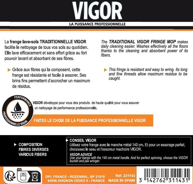 Franges lave-sols résistantes - VIGOR
