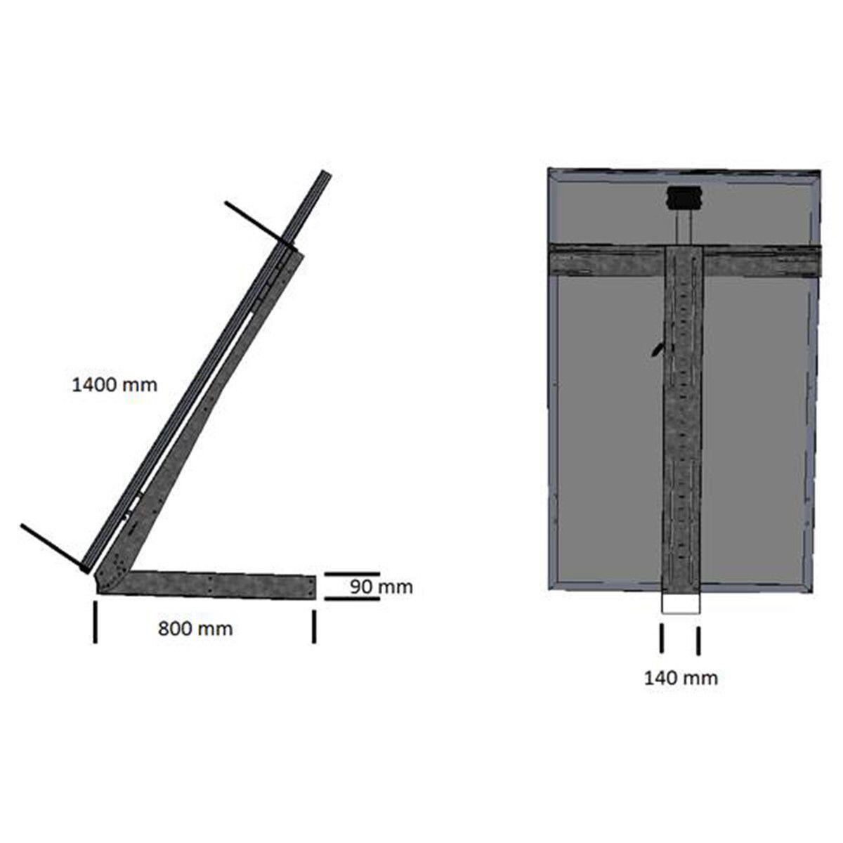 Support 2 panneaux extensible Unifix 800 EGF - UNITECK - 2
