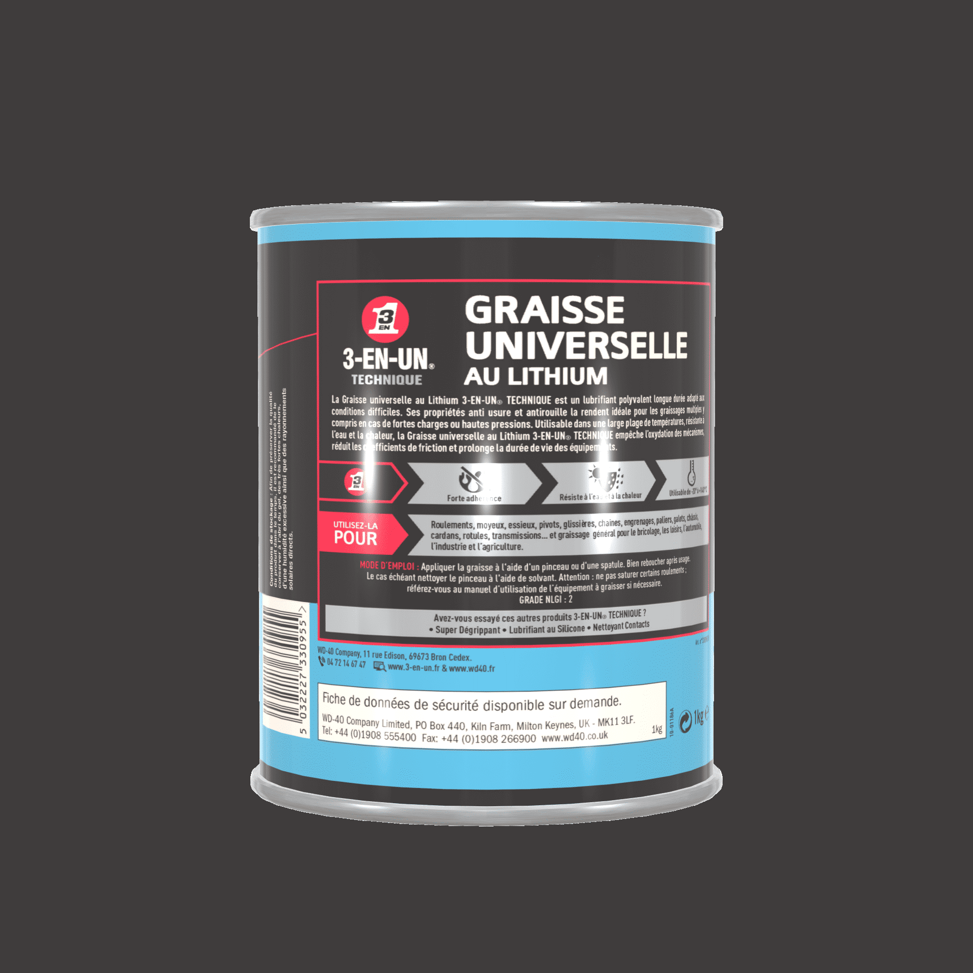 Graisse au lithium - 3-EN-UN - 2