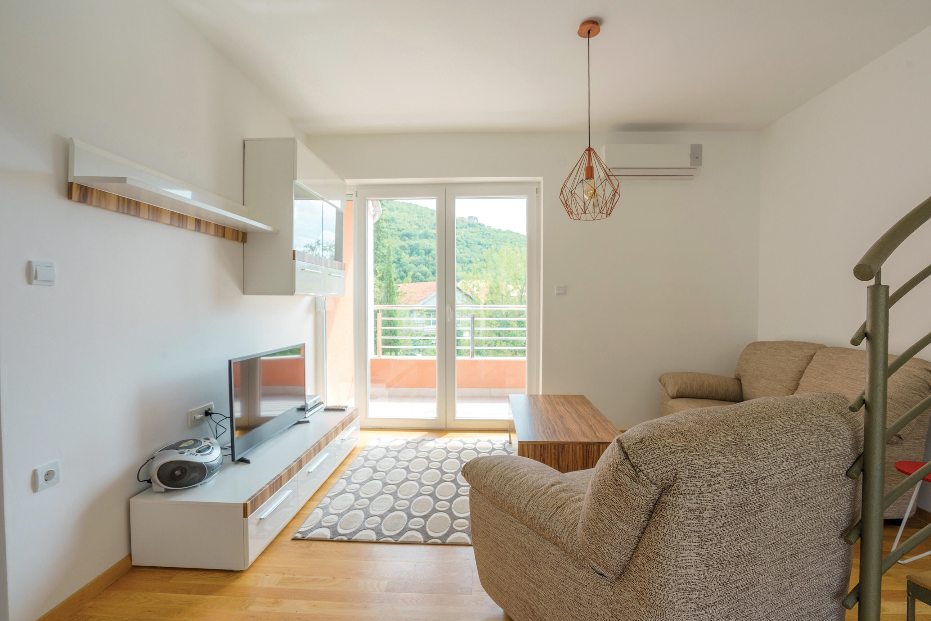 Porte-fenêtre PVC H.215 x l.140 cm 2 vantaux blanc - 5