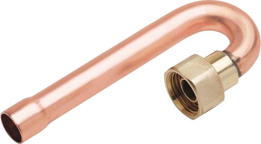 Raccord gazinière 180° à braser sur cuivre D.14 écrou G 15 x 21 (1/2'') - BANIDES - 2