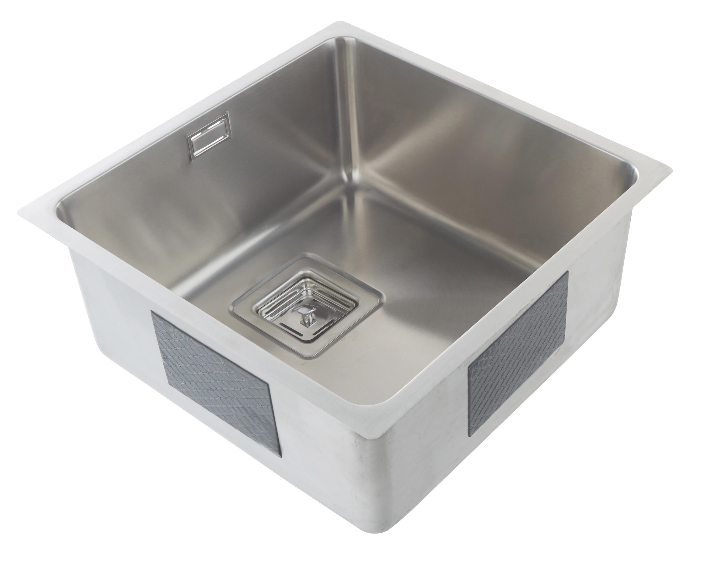 Cuve carrée à encastrer ou sous plan en inox 40 cm - 