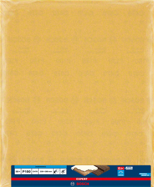 Papier abrasif grain 180 - BOSCH - 2