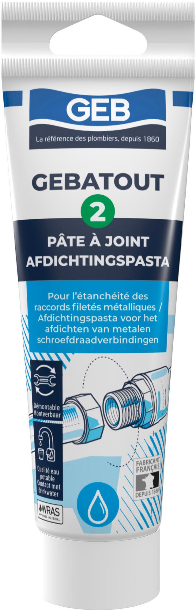 Pâte à joint 125 ml Gebatout 2 - GEB