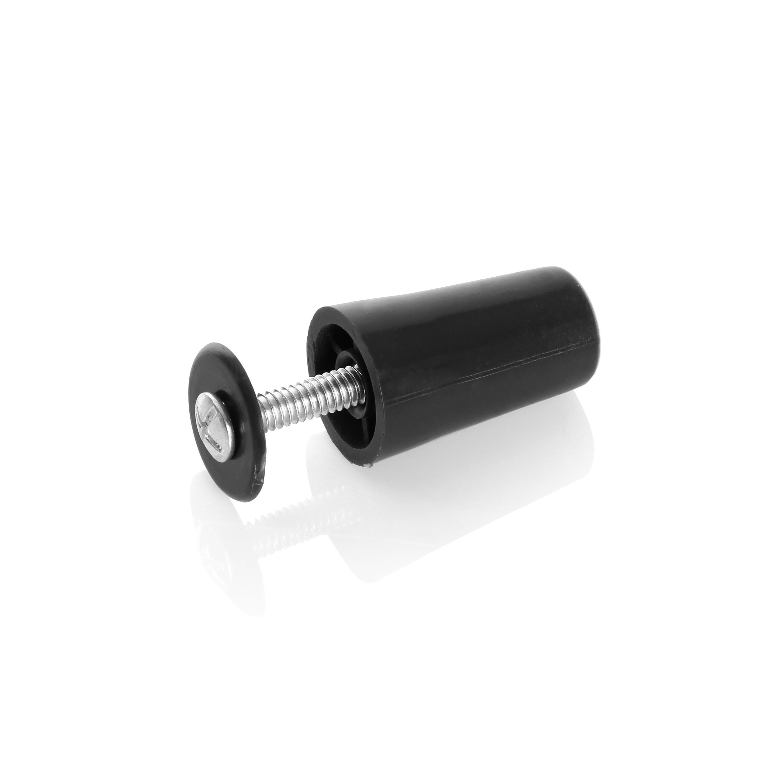 Lot de 2 butées volet rondes noires 40 mm - 2