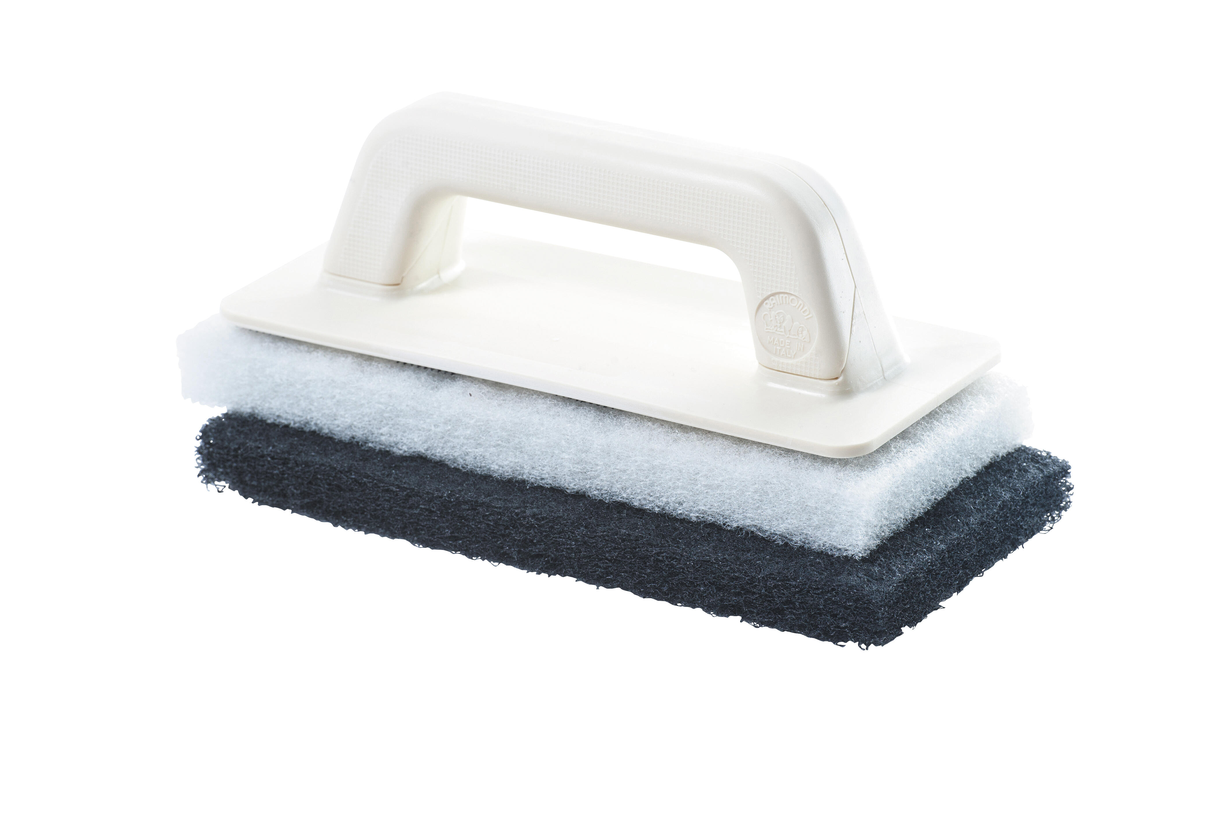 Frottoir avec tampon abrasif blanc et noir - 5