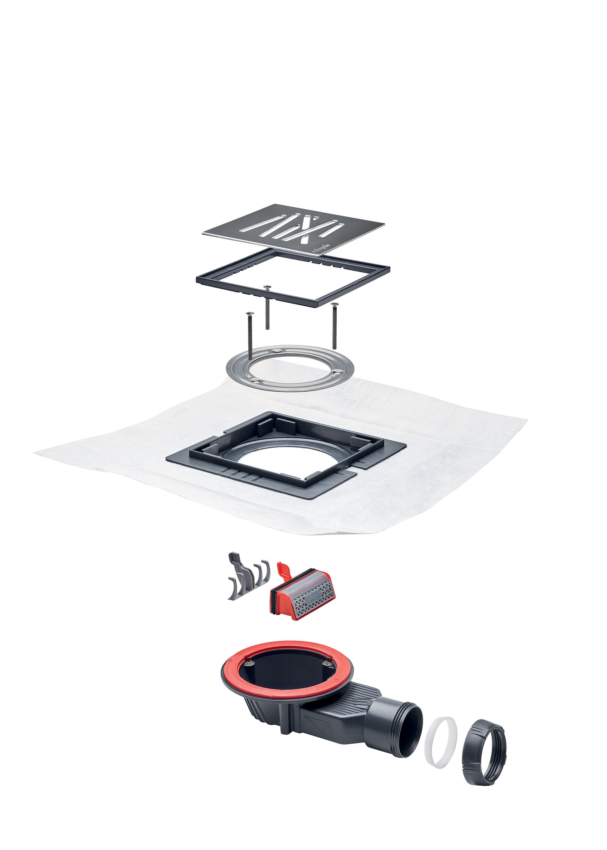 Bonde à chaper pour douche à l'Italienne SLIM Wirquin Pro - 2