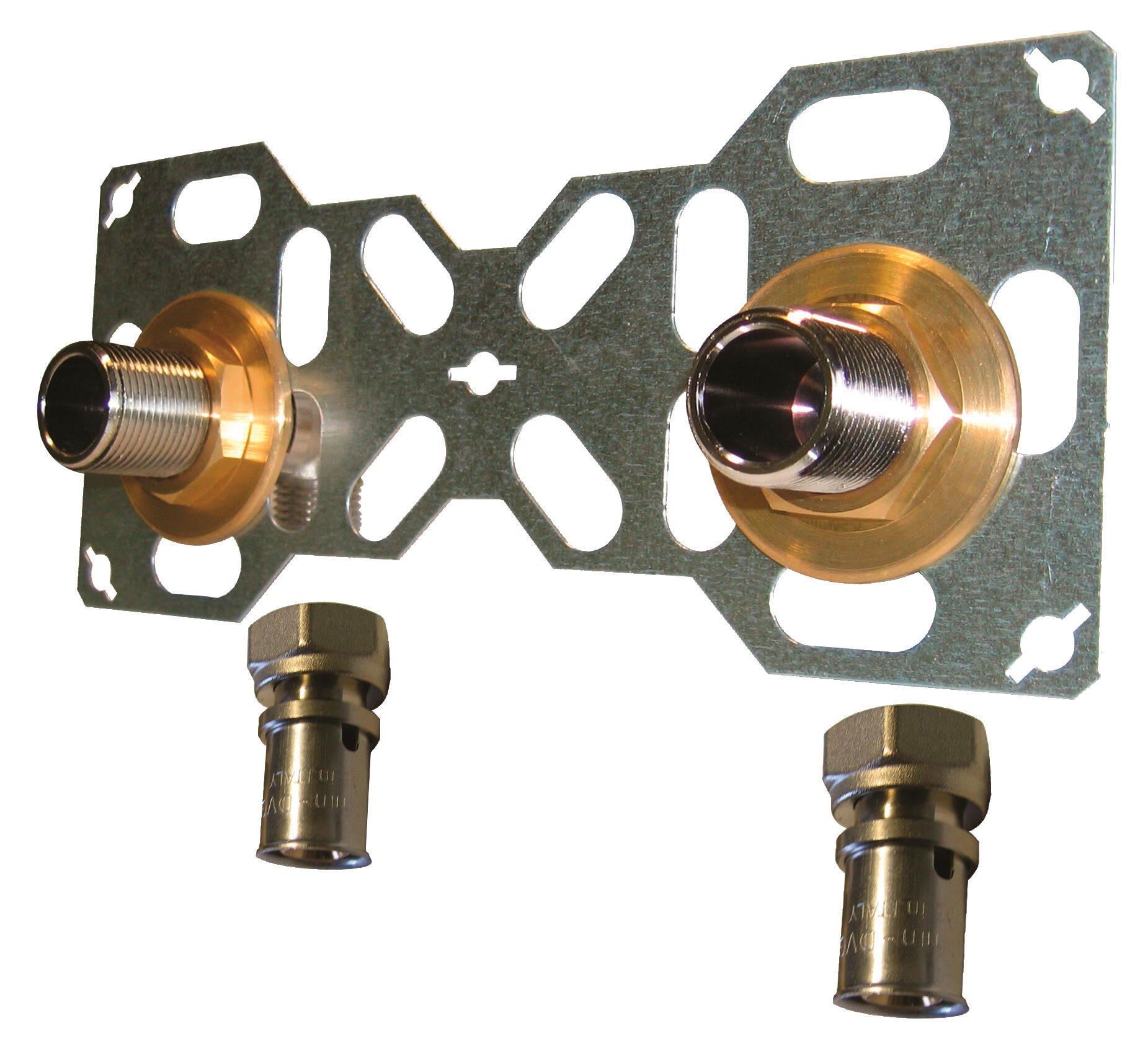 Kit de fixation robinetterie double pour installation en multicouche à sertir Diam.16 mm EASYFIX - 2