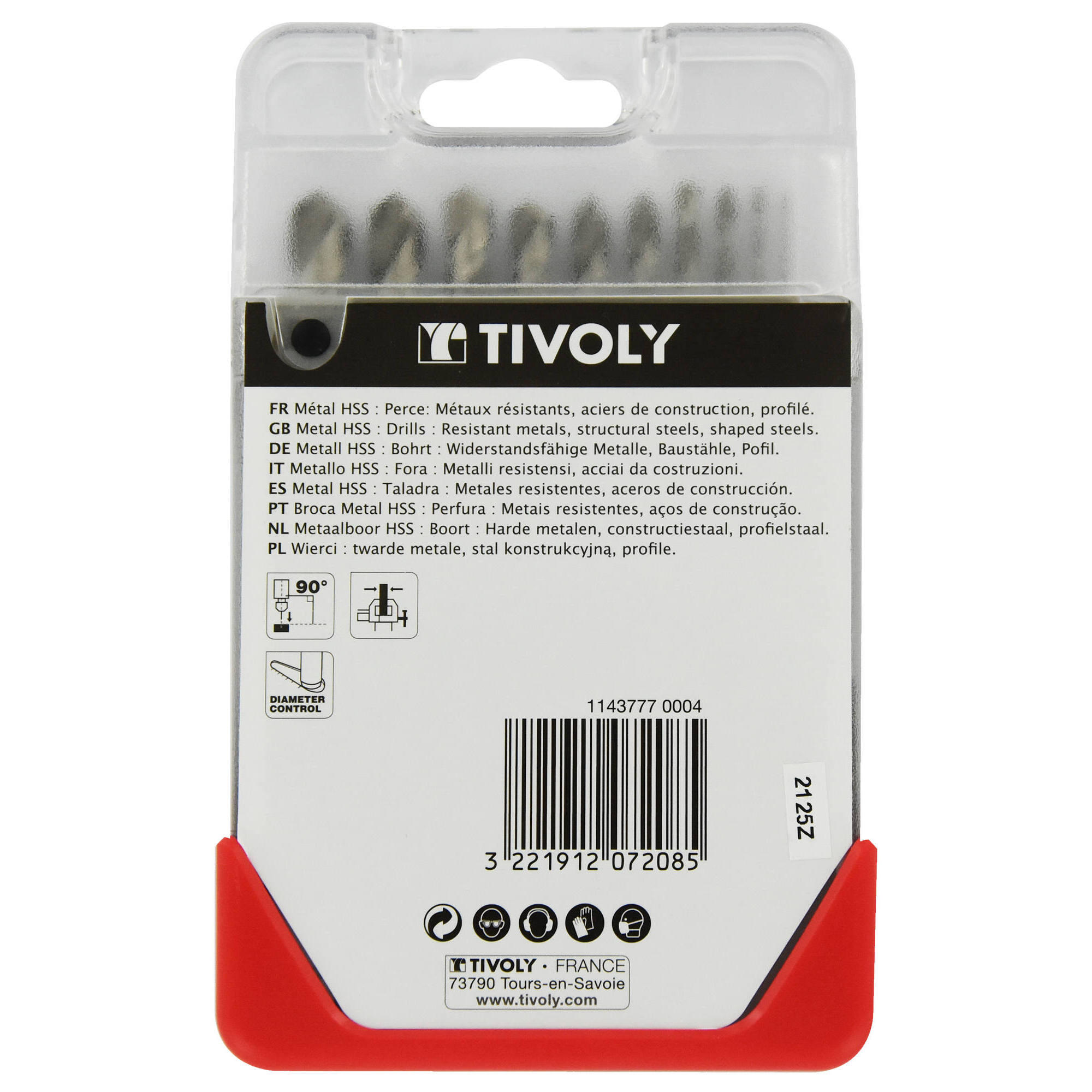 Coffret de 10 forets à métaux HSS Diam.1 à 10 mm - TIVOLY - 3
