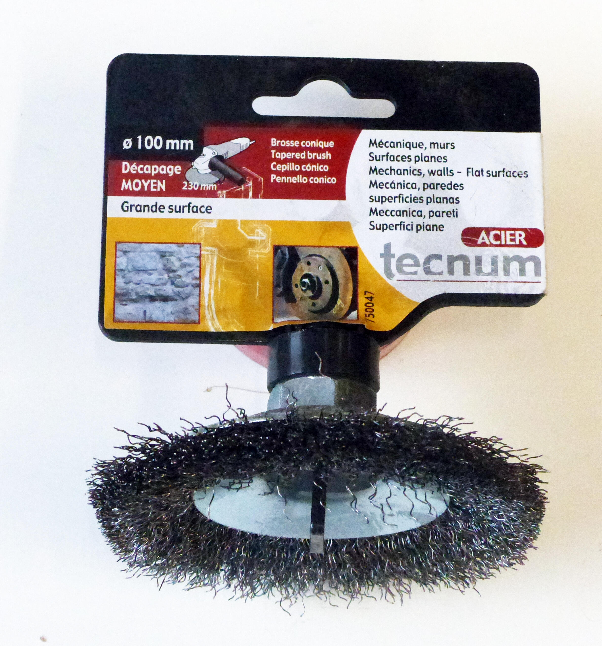 Brosse abrasive pour meuleuse Diam.100 mm  - FARTOOLS - TECNUM - 4