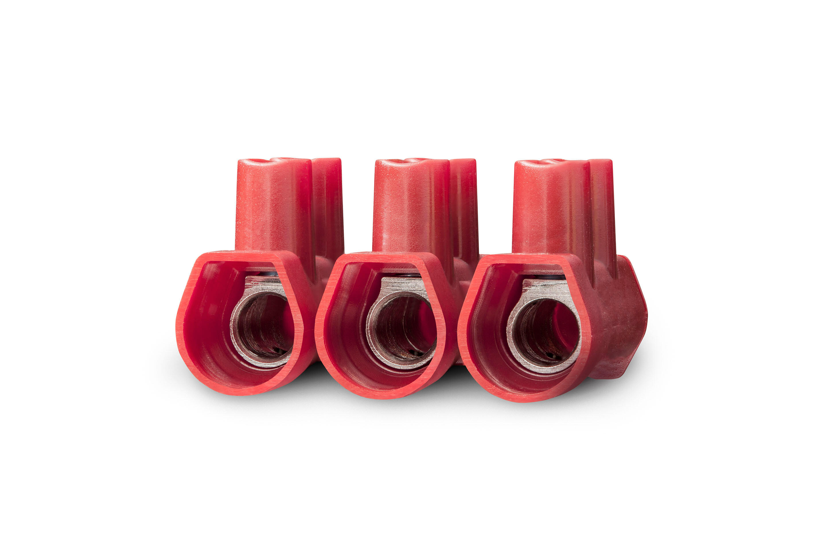 Barrette pro PA6 10 poles 6 - 16 mm² rouge  - 4