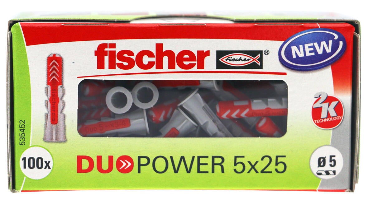 Chevilles multi-materiaux duopower 5 x 25 100 pcs - 7