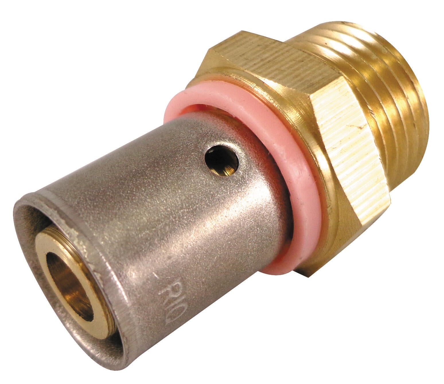 Raccord mâle écrou fixe M.15X21(1/2'') PER à sertir Diam.16 mm - (lot de 2) - 2