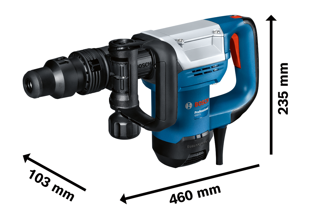 Marteau piqueur filaire SDS MAX 1100W - BOSCH PROFESSIONAL - GSH 5 - 5