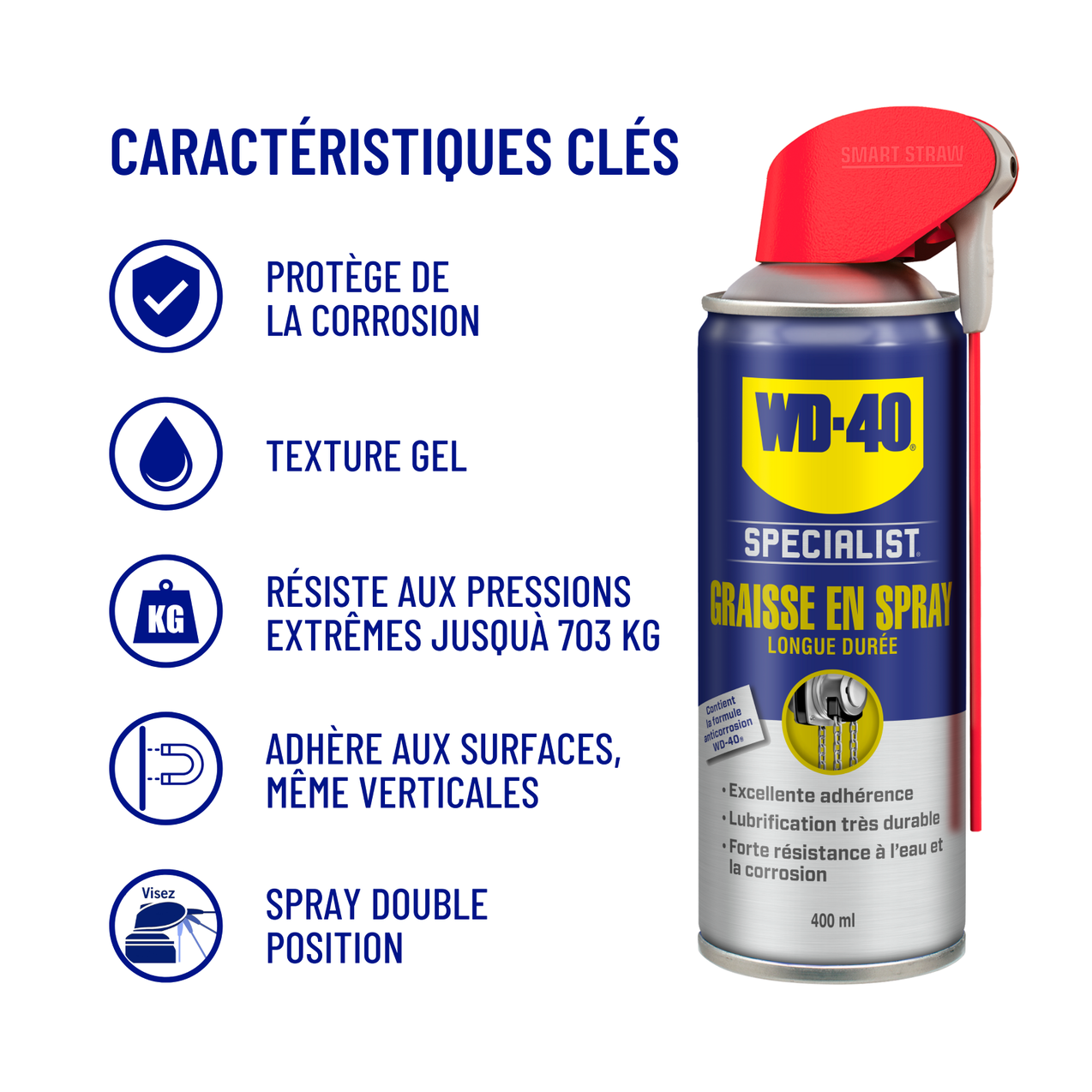 Graisse en spray 400 ml - WD-40 - 3